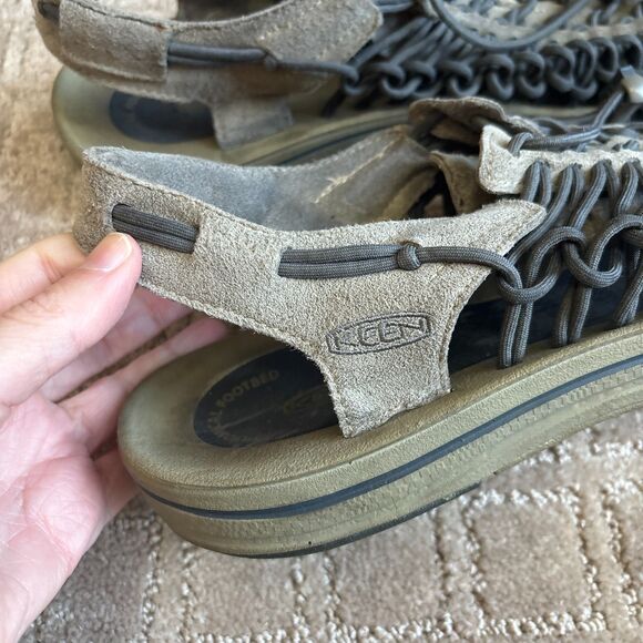 Keen Uneek Sandals Mens 11 Gray Bungee Cord Hike Slip In Outdoor Adjustable main image 6
